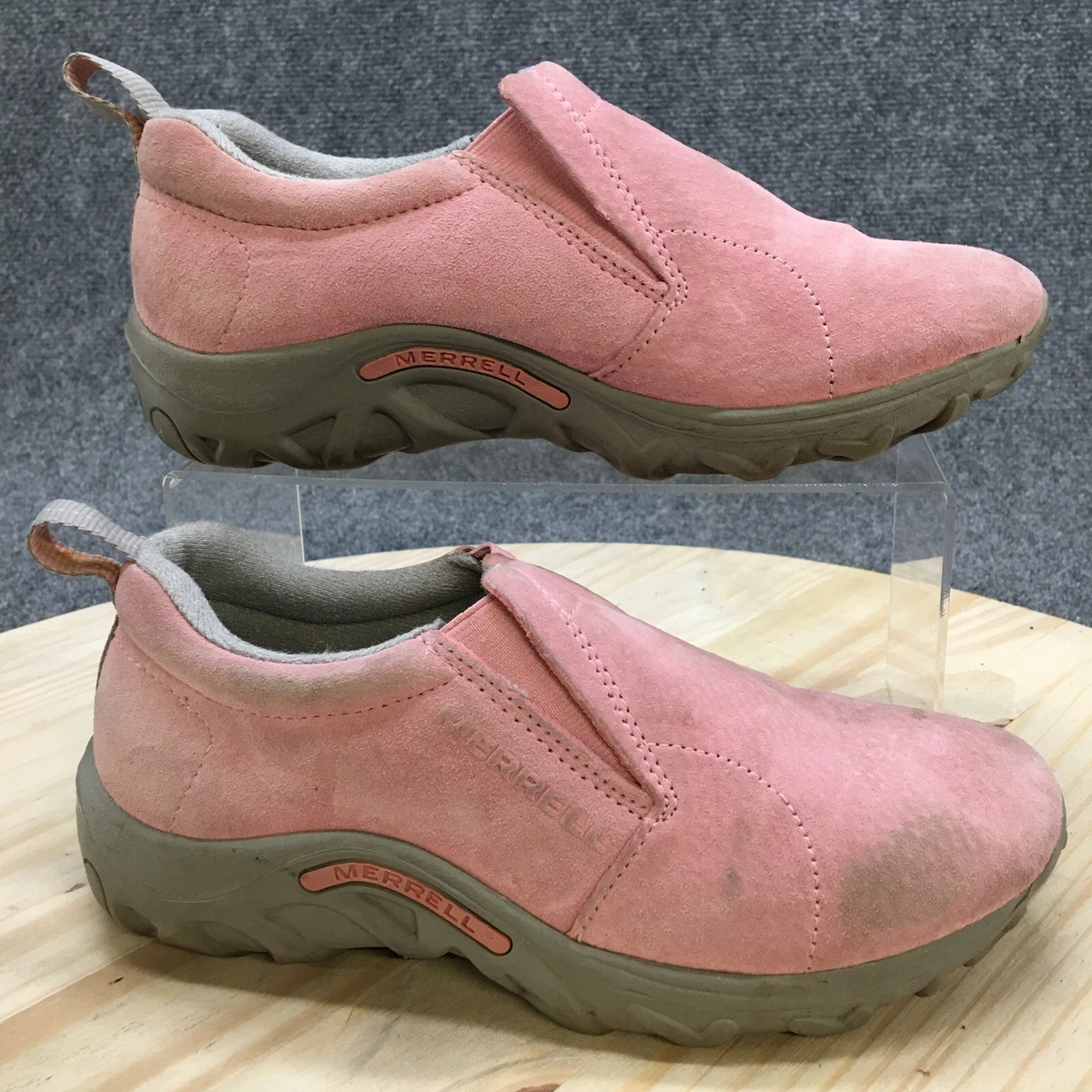 Hop ind Psykologisk falsk Merrell Shoes Youth 5 Jungle Moc Slip On Light Pink Suede Low Top Outdoor  63048 | eBay