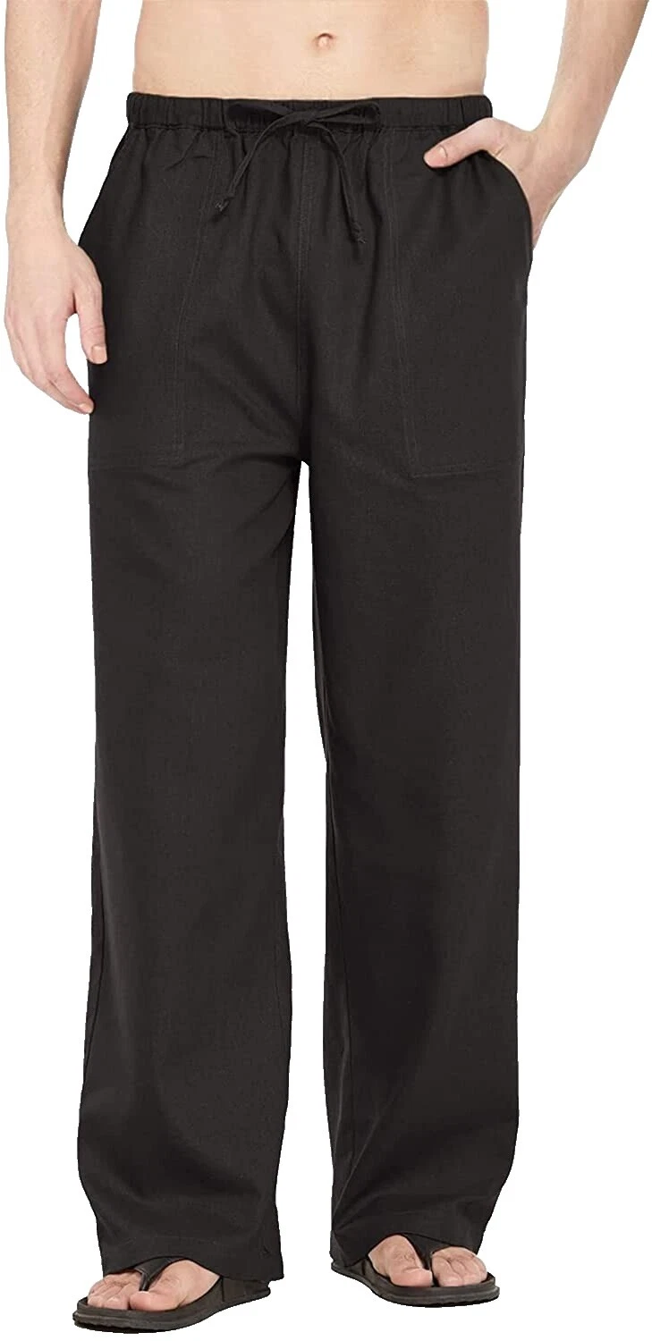 Linen Regular Regular Size Pants for Men