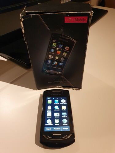 Samsung Monte S5620 Black (T mobile Network) Smartphone Mobile, MINT CONDITION!! - Afbeelding 1 van 5