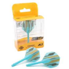 CUESOUL Integrated Dart Shaft and Flights Standard Shape Size M-Gold and Black