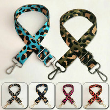 Colorful Leopard Shoulder Bag Strap Crossbody Adjustable Handbag Replacement New