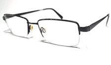 Marchon Eyeglasses Frames Half Rim Autoflex 86 Matte Black 53 19-140 Flexon