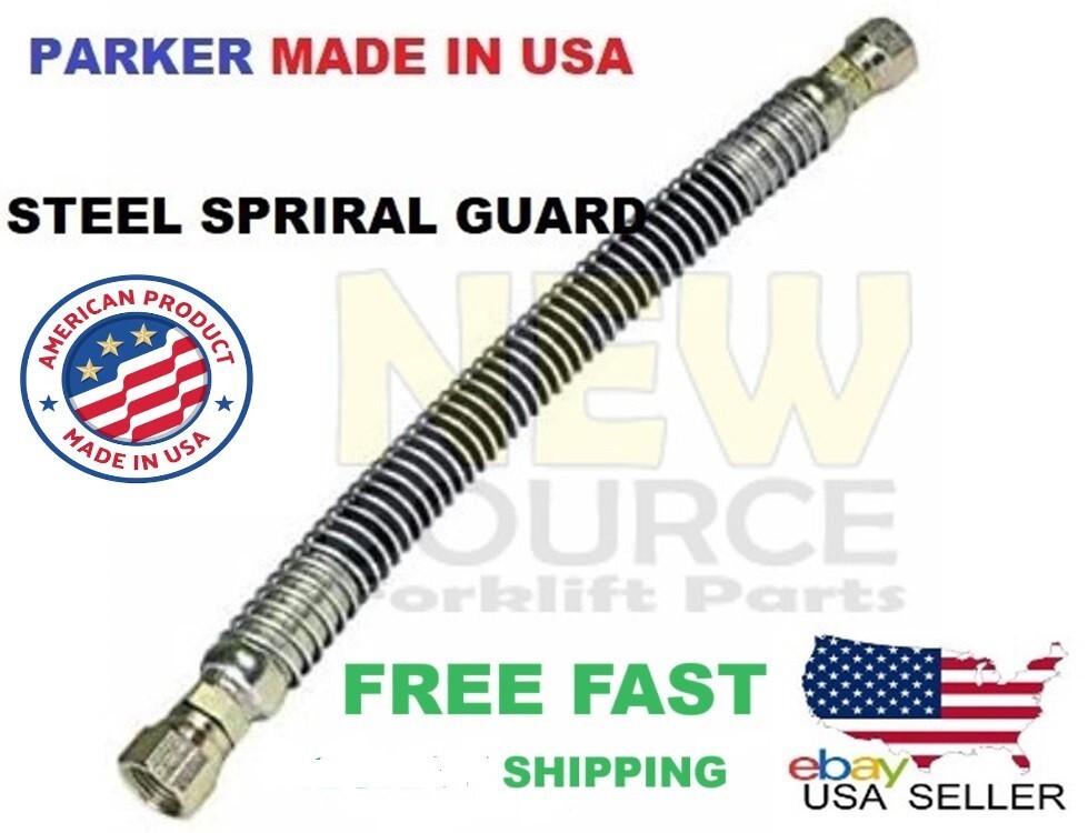 3 FEET FORKLIFT GAS PROPANE HOSE 36" PARKER USA SPIRAL GUARD 6-LPG-36 RR015-36