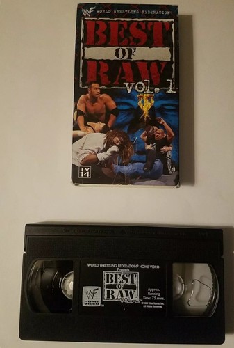 2 VHS WWF Best Of Raw Vol 1 (VHS, 1999) & WWE Best Of Wrestlemania I-XIV VHS - Picture 2 of 6