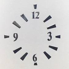 Watch Dial Hour Silver Markers Numbers Numerals 2.5mm Small Miniature Parts