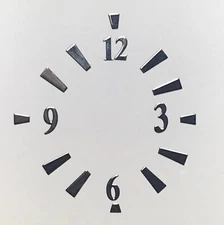 Watch Dial Hour Silver Markers Numbers Numerals 2.5mm Small Miniature Parts 