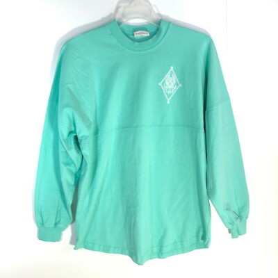 VTG Spirit Sweatshirt Womens Small Green Pi Beta Phi Ne Gamma Sorority Sweater