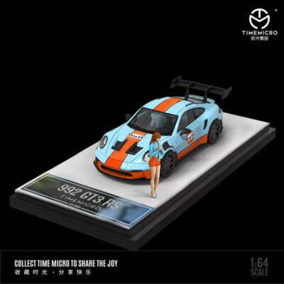 TIME MICRO 1:64 scale 992 GT3 RS Tiffany/Metallic silver Diecast