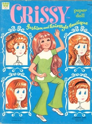 VINTGE 1970S CRISSY PAPER DOLLS RARE CUTE UNCUT HD LASR REPRO NO.1 SELR FREE S&H
