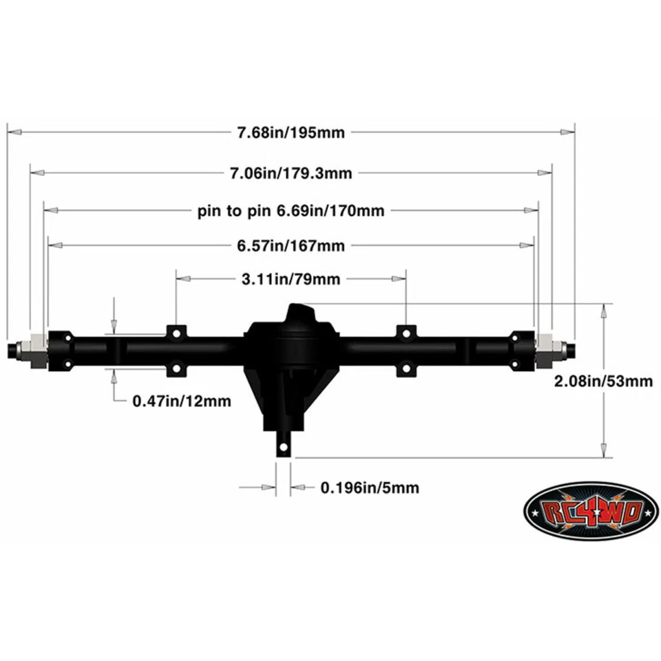 RC4WD Z-A0081 Yota II Ultimate Scale Cast Axle Rear - Image 3 of 3