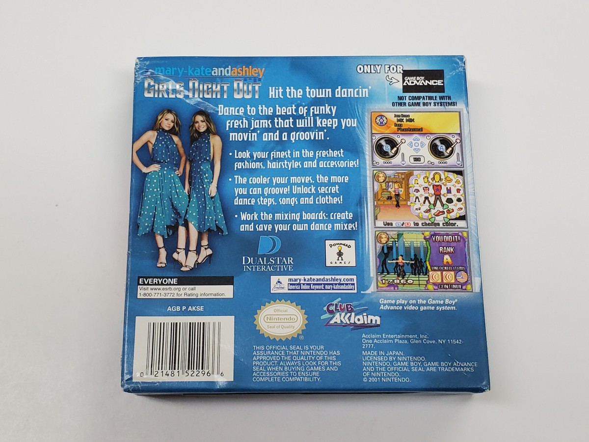 Mary-Kate and Ashley Girls Night Out Authentic Game Boy Advance