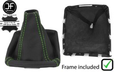 GR?N NAHT LEDER SCHALTSACK+KUNSTSTOFFRAHME F?R SUBARU IMPREZA WRX STI 08-14