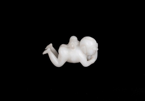China 20. Jh. Figur -A Chinese White Hardstone Carving Of A Canton Boy - Chinois - Bild 8 von 8