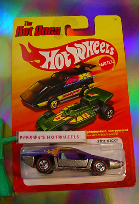 htf Hot Wheels 2011 Hot Ones SIDE KICK  purple; flames  CHASE Redline  proctecto
