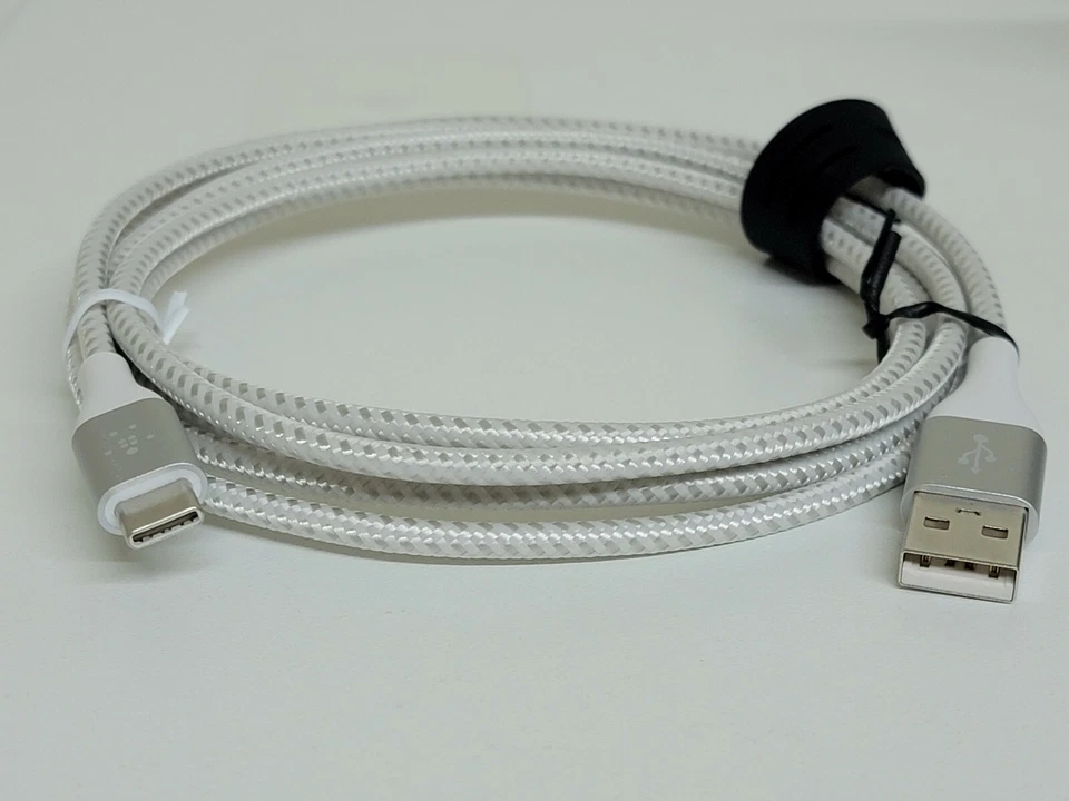 Belkin Boost Charge Braided USB-C Charging Cable 6.6FT - White - Image 3 of 4