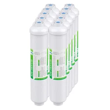 1-10 Pack 10"x2" T33 Inline Post Carbon Water Filter Purifier 1/4" Quick Connect