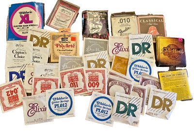 Guitar String Lot D'Addario Dean Markley D'Addario Clapton Ernie Ball Vintage