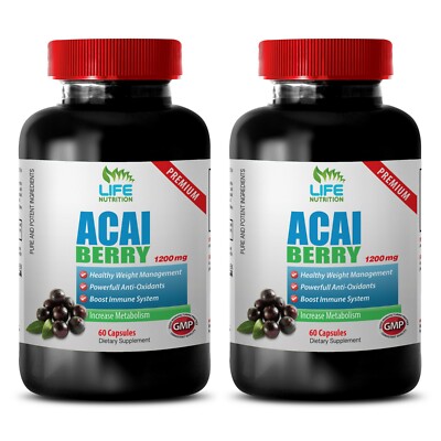 Reducing Cholesterol Levels - Acai Fruit 4:1 Extract 1200mg - Perfect Acai 2B