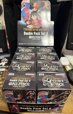Lot Of 8 One Piece TCG English OP-09 Emperors in the New World Double Pack Dp06