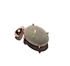 4.24 Ct. Ethiopia Natural White Oval Play-of-Color Opal Silver Rose GoldPendant — photo 2