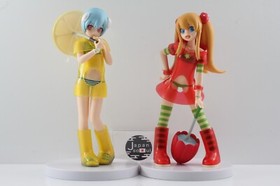 SEGA Neon Genesis Evangelion Fruits Punch Rei Asuka Figure Set From JAPAN