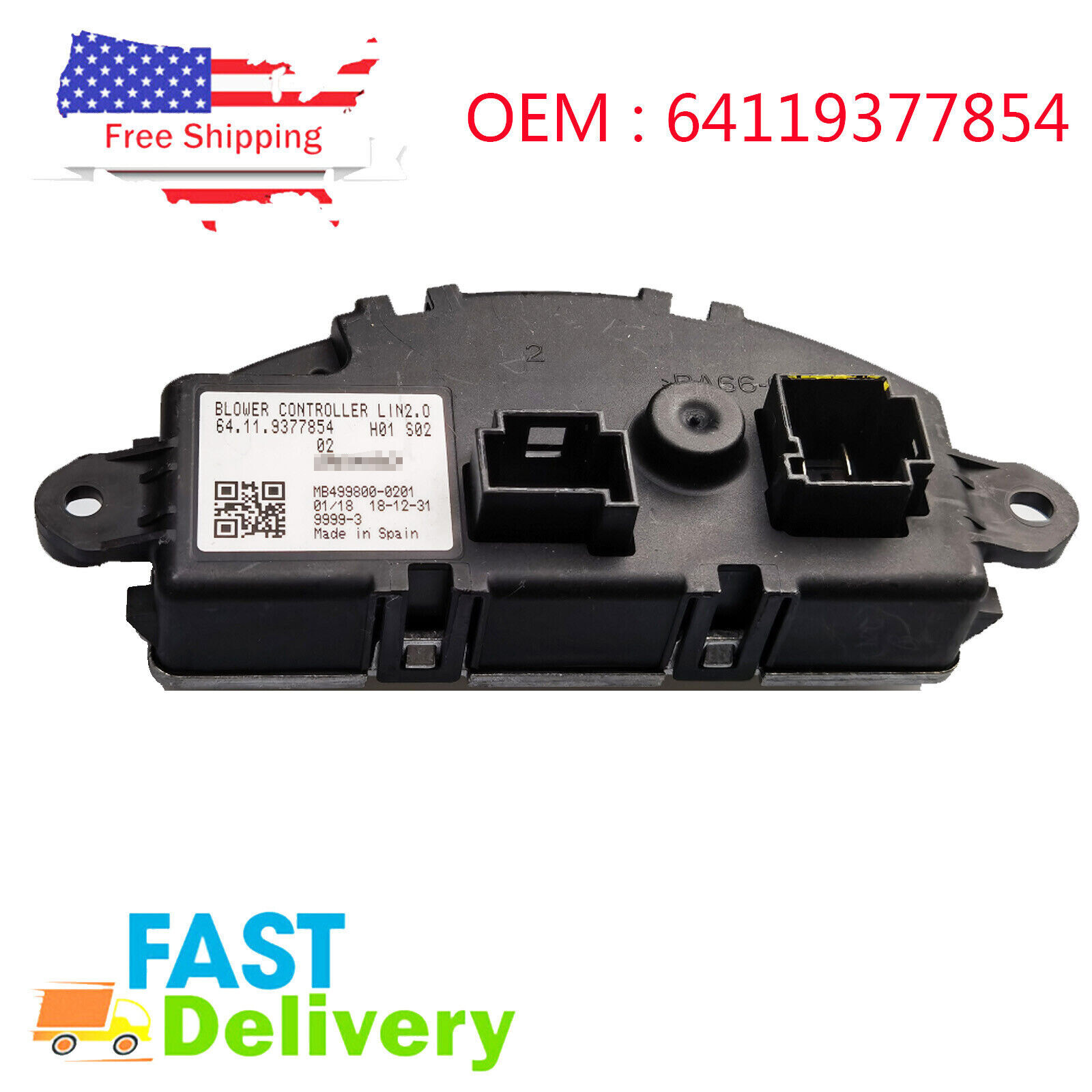 For BMW MINI F45 F46 F55 F56 E84 X1 X2 i3 BLOWER MOTOR RESISTOR 