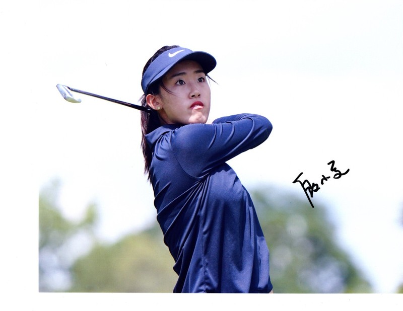 Xiaowen Yin  signed LPGA star signed autographed 8x10 golf photo Tianjin China G