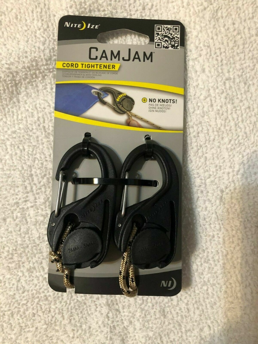 Nite Ize CamJam 2 in. L Black Twisted Plastic Tie-Down Rope Nite Ize CamJam 2 in. L Black Twisted Plastic Tie-Down Rope