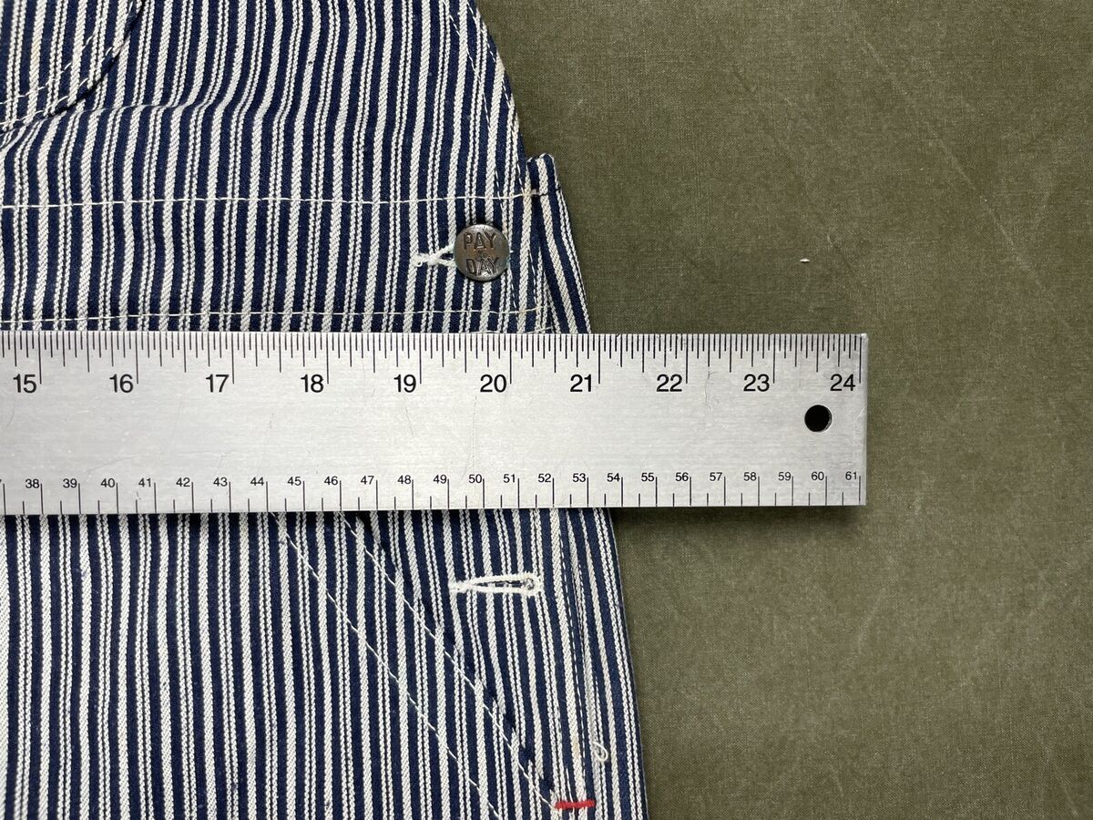 VTG Penneys Pay Day Bib Overalls Liberty Stripe Denim VTG Penneys Pay Day Bib Overalls Liberty Stripe Denim