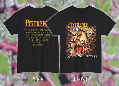 Pestilence   Consuming Impulse Album Artwork | Gildan Heavy Cotton T-Shirt