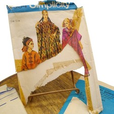 Vintage Sewing PATTERN Simplicity 8354, Womens 1969 Caftan, One Size