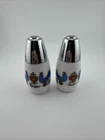 Vintage GEMCO Milk Glass Blue Bird Corning Wear Salt & Pepper Shakers
