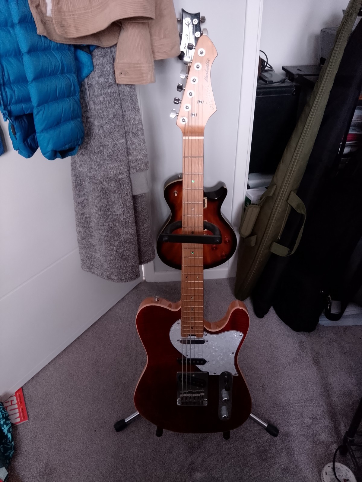 Aria 615 MK2 Nashville Electric Guitar - Ruby Red