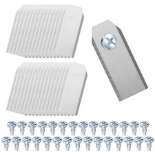 30-Pack Robotic Lawnmower Replacement Blades, 42x18x0.6mm [Silver Tone]