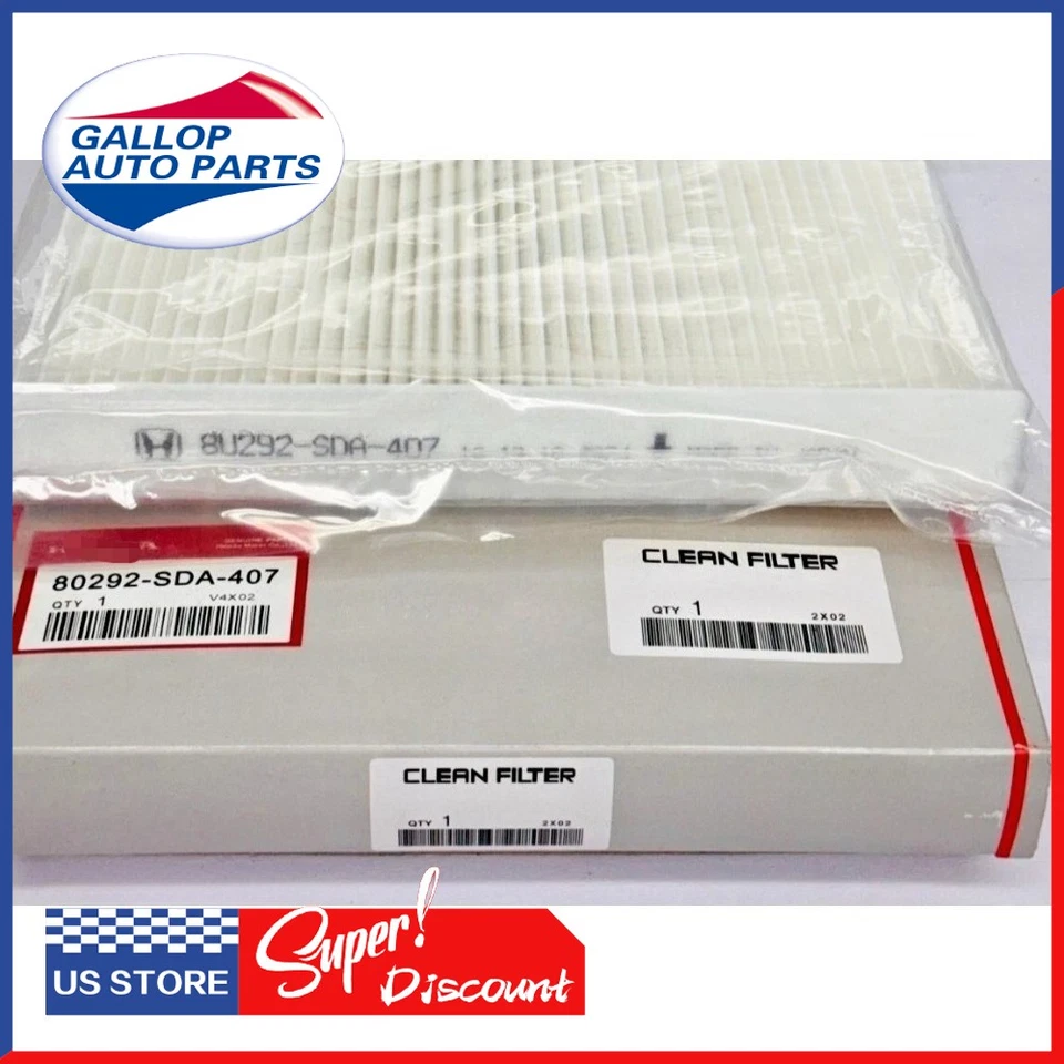 GENUINE HONDA Accord Civic Odyssey CR-V Acura MDX RDX Carbon Cabin Air Filter - Image 3 of 4