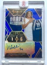Napheesa Collier 2024 Select WNBA Draft #DSS-13 Selections Blue Auto #/49 SSP