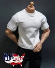 1/6 T-Shirt Top For 12" Male Figure TBLeague Muscular M33 M34 M35 AT027 Worldbox