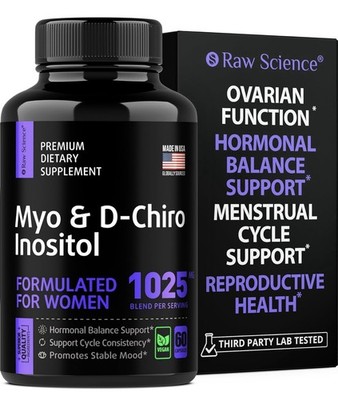 Myo-Inositol & D-Chiro Inositol - Fertility Supplements for Women & Ovarian