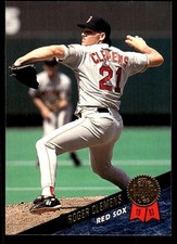 Roger Clemens 1993 Leaf #279 Boston Red Sox MLB READ FREE SHIPPING AutographDen