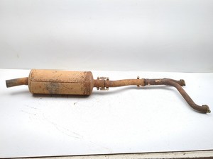18 Club Car Carryall 1700 Rear Muffler & Header Pipe Exhaust System Can Slip-On