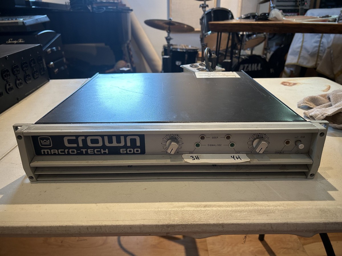 USA製AMCRON MICRO-TECH 600 100V CROWN CROWN MACRO-TECH 600, 2 CHANNEL POWER AMPLIFIER | eBay