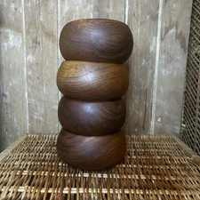 Vintage MCM Goodwood Teak salad bowls set of 4