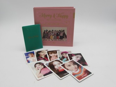 Twice Merry & Happy Set of 8 Photo Cards NaYeon Tzuyu DaHyun ChaeYoung CD C1392