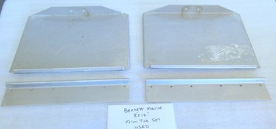 WS Bennett Marine 8''x12'' Trim Tab Set OEM Used Factory Boat Parts