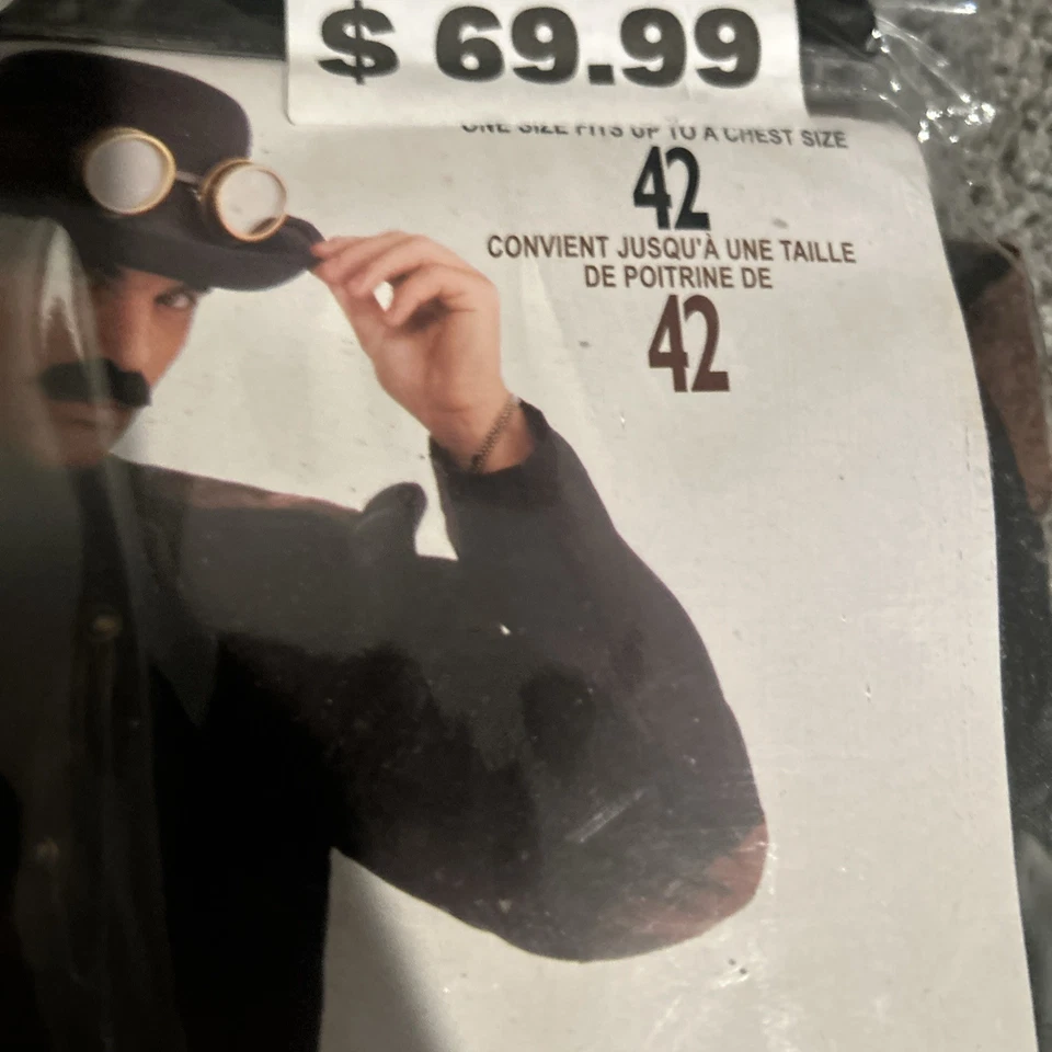 Disfraz Steampunk Caballero Victoriano Hombre Marrón Elegante Halloween Adulto Foto 3 de 3