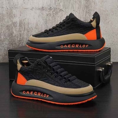 Herren Sneaker Schuhe Sportlich Freizeit Turnschuhe Beige Schwarz Modern Gr. 40-