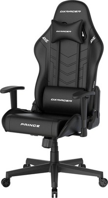 DXRACER Prince Gaming Chair Regular L, PVC, schwarz schwarz