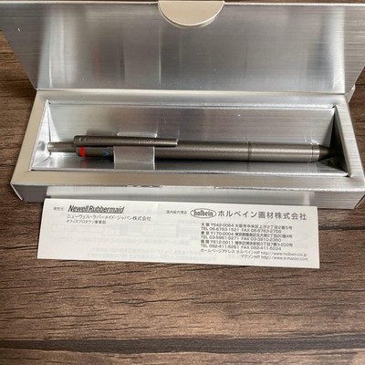 [New/unused] Holbein silver ballpoint pen with case