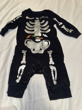 Carter's Infant 3 Mo One Piece Skeleton Glow in Dark Halloween Costume