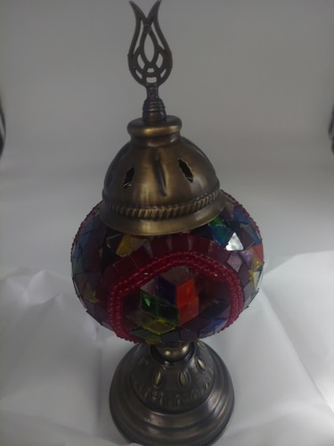 Handmade Stained Glass Moroccan /Turkish Mosaic Table Lamp Mosaic Lamp - Picture 9 of 9